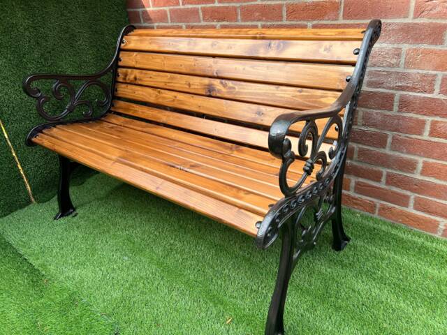 Cast Iron Garden Rustic Bench - image 1