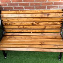 Cast Iron Garden Rustic Bench - thumbnail 3