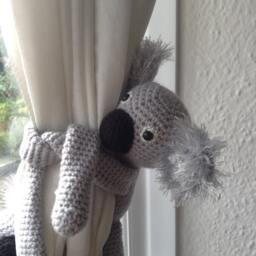 Koala Curtain Tiebacks, Nursery Decor, New Baby Gift - thumbnail 2
