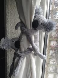 Koala Curtain Tiebacks, Nursery Decor, New Baby Gift