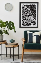 City Map Of Guethary. Cartographic & Decorative Poster By Tokiko - thumbnail 1