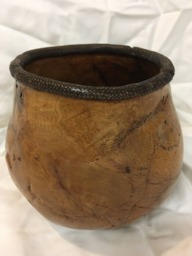 Hand-Turned Oak Bowl - Paleolithic Horse