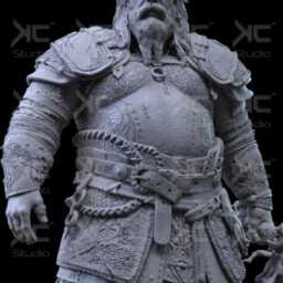 Giantsbane Of The Storm - Nordic Dark Mythology Fantasy God Thor Resin Figure 16K - thumbnail 2