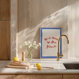 This Must Be The Place Print, Illustration Wall Art, Typography Poster, Colourful Hand Drawn Kitchen Prints, Retro Wall, Unframed - thumbnail 3