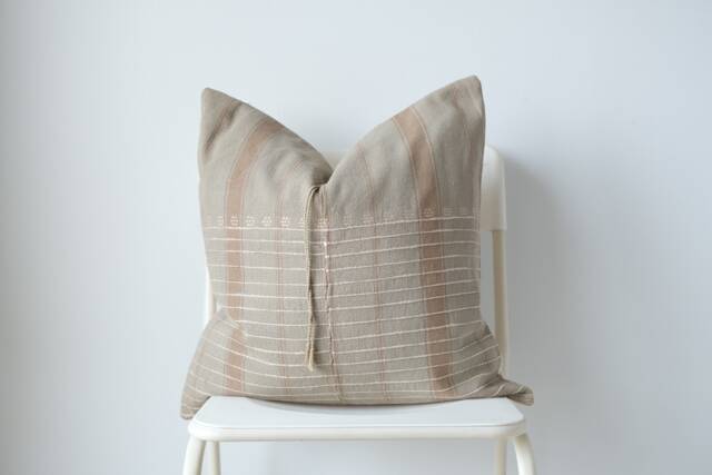 Tribal Hand Woven Natural Dye Color Pillow Cover - image 1