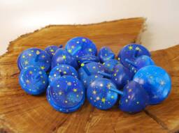 Wooden Gyro Painted With Stars - thumbnail 1