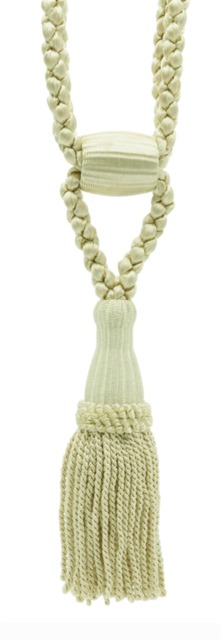 "D??copro Curtain & Drapery Tassel Tieback, Adjustable Cord Length, Length 5 1/2"", Spread 24" - image 1