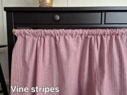 Cabinet Skirt For Shelves & Sinks, Rod Pocket Curtains, Natural French Style Valance, Tartan Plaid Check Drapes, Light-Filtering Drapery