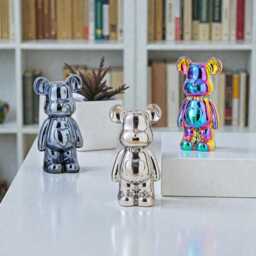 Resin Bear Statue For Living Room Decor, Decorative Ornament, Cute Figurine Home Sculpture - thumbnail 2