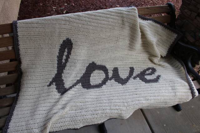 "Handmade Crochet Baby Blanket " - image 1