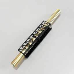 Mezuzah, Mezuzah Case, Geometric Decor, Gift From Israel, Judaica, Home Decor Judaica Wall Art, Wedding Gift, Jewish Gifts, Gold - thumbnail 2