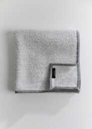 Gray Linen Terry Bath Towel - Soft, Absorbent, Quick-Drying Eco Spa With Hanging Loop