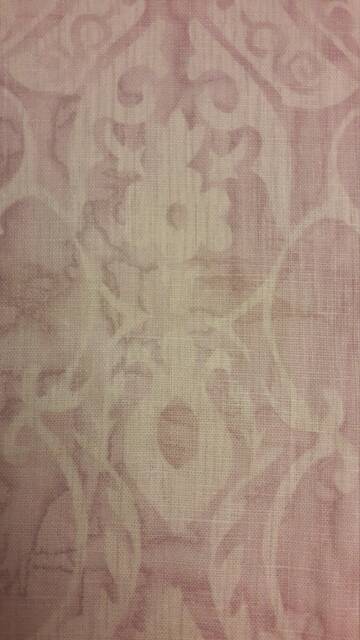 Barbara Barry Lavender Water Tint Damask Linen Pillow Cover - image 1