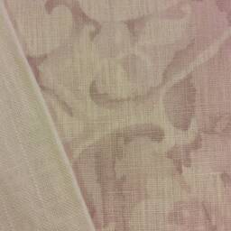 Barbara Barry Lavender Water Tint Damask Linen Pillow Cover - thumbnail 2