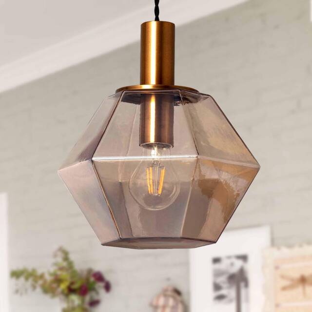 Diamund - Glass Pendant Light Contemporary Chandelier Lighting Mid Century Hanging Lights Fixture - image 1