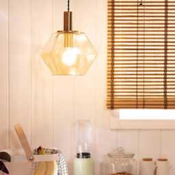 Diamund - Glass Pendant Light Contemporary Chandelier Lighting Mid Century Hanging Lights Fixture - thumbnail 2