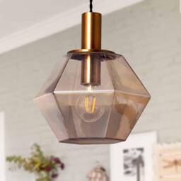 Diamund - Glass Pendant Light Contemporary Chandelier Lighting Mid Century Hanging Lights Fixture