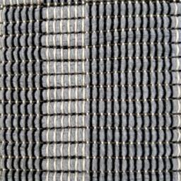 Grey Log Cabin Cotton Rug. Dark One Side - Light Side. #1607 - thumbnail 4