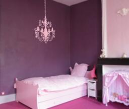 "Chandelier Wall Decal Art Nursery Decor With Extra Chain 28"" Wide X 35" - thumbnail 1