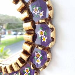 "Peruvian Mirrors ""Armoniosa 30cm Purple" - thumbnail 3