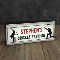 Personalised Cricket Led Night Light - Custom Name Sign - thumbnail 2