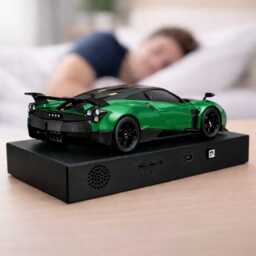Pagani Huayra Alarm Clock - Realistic Engine Sound, Working Headlights, Steam Effec, Handmade, Car Enthusiast Gift - thumbnail 2