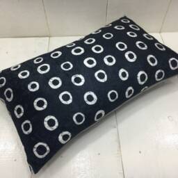 Handwoven Silk Ikat Lumbar Pillow Cover, Decorative Accent - 12x20 - thumbnail 4