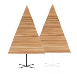 Wooden Christmas Tree/150cm 4, 9Feet Solid Nature Wood Decoration Minimalist Decor Alternative Handmade Stable - thumbnail 2