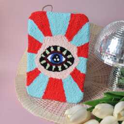 Eye Of Radiance Punch Needle Wall Art Handmade Cotton Decor - thumbnail 4