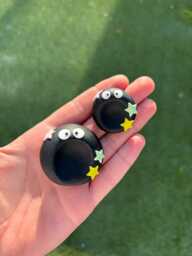 Polymer Clay Worry Stones - Kawaii Anxiety Buddy Handmade Emotional Support Pocket Hug Stone - thumbnail 1