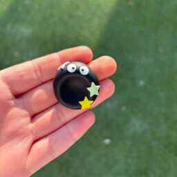 Polymer Clay Worry Stones - Kawaii Anxiety Buddy Handmade Emotional Support Pocket Hug Stone - thumbnail 3