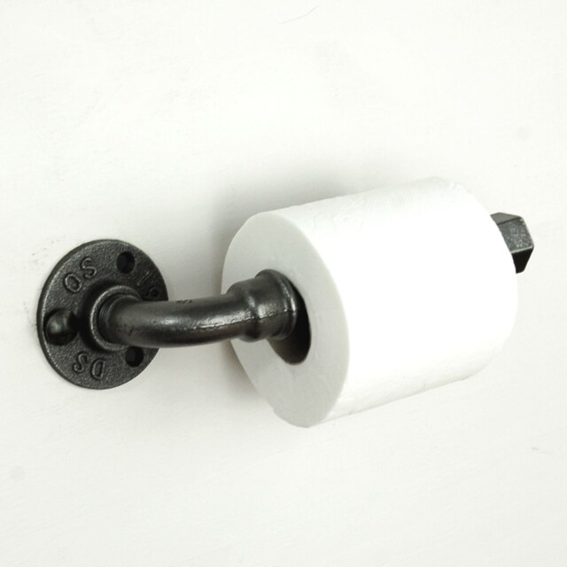Simple Toilet Paper Holder - Small Model in An Industrial Style Made From Plumbing Pipes - image 1