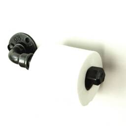 Simple Toilet Paper Holder - Small Model in An Industrial Style Made From Plumbing Pipes - thumbnail 2
