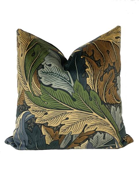 William Morris Acanthus Slate Blue & Thyme Cushion Cover Pillow Home Interior Deco - image 1