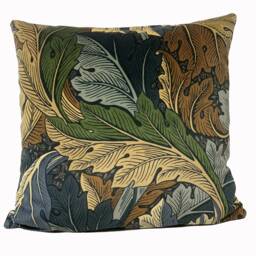 William Morris Acanthus Slate Blue & Thyme Cushion Cover Pillow Home Interior Deco - thumbnail 2
