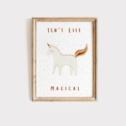 Unicorn Nursery Print Magical Toddler Girl Wall Art - thumbnail 1