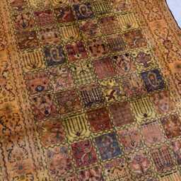 Handmade Silk Bakhtiari Rug 4.11 X 3.3 Ft, Persian Carpet - thumbnail 2