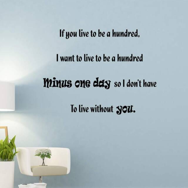 Vwaq If You Live To Be A Hundred Winnie The Pooh Vinyl Wall Quotes Decal - image 1