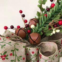 Christmas Wreath, Decor, Holiday Wreaths, Winter Wreath For Front Door - thumbnail 2