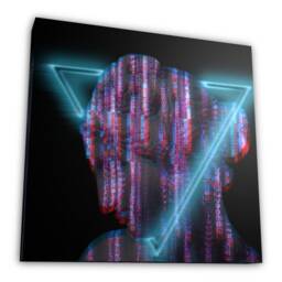 ?????????????????????????????? - Vaporwave Aesthetic Room Decor Wall Art Canvas Digital Print Large Post-Modern Home Interior Design Art-Work With Hangers - thumbnail 3
