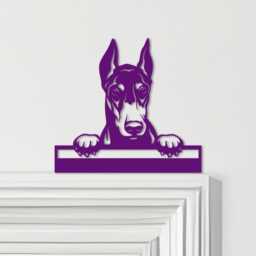 Door Topper Dog Doberman Various Colours Top Of Decorative Sign - Sign, Novelty Wall Decor, Frame Art, Art - thumbnail 4