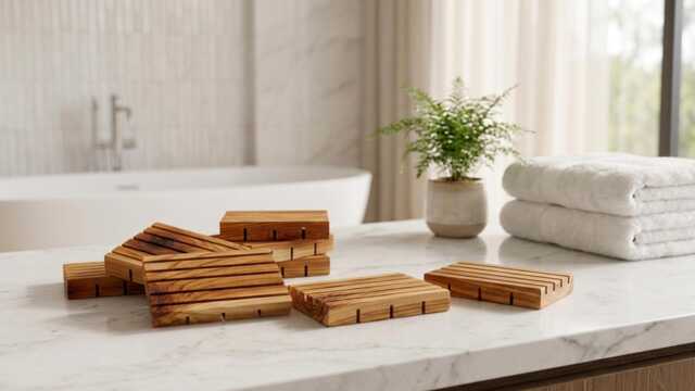 Cedar Handcrafted Soap Dish - image 1