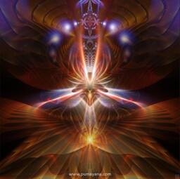 Aurora Portal Tapestry Cosmic Mandala Wall Hanging, Shamanic Art
