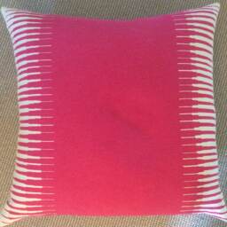Manuel Canovas Pillow Cover in Rose-Indien Woven Kazan Pattern - thumbnail 3