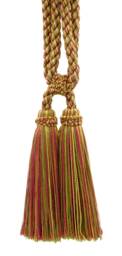 "D??copro Double Tassel Curtain & Drapery Tieback, Length 5 1/2"" - 14cm, Spread 27" - thumbnail 1