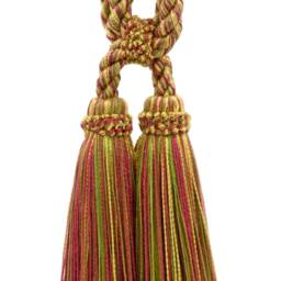 "D??copro Double Tassel Curtain & Drapery Tieback, Length 5 1/2"" - 14cm, Spread 27" - thumbnail 2