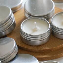 Handmade Unscented Soy Wax Tealights Plastic-Free Candle Gifts - thumbnail 4