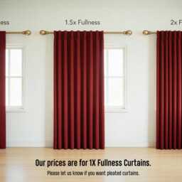 Double Sided Velvet Room Divider Curtain, Noise Reduction Office Curtain - thumbnail 4