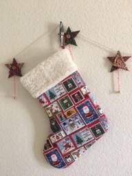 Christmas Stocking, Stamp Stocking, Decoration, Holliday Stocking. #3 - thumbnail 3