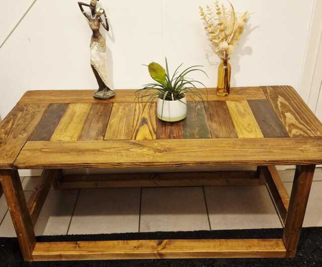 Handmade Wooden Coffee Table/Large - image 1